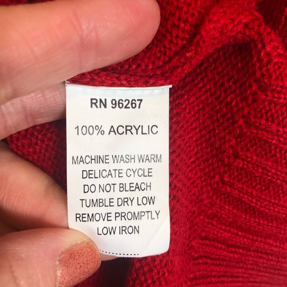 Turtle Bay Sleeveless Button Down Cable Knit Vest   Size 2XL - Picture 3 of 6